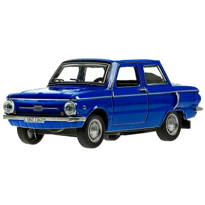 Машина металлическая инерционная Запорожец ЗАЗ 968а 12 см Технопарк ZAZ968A-12-BU2 1